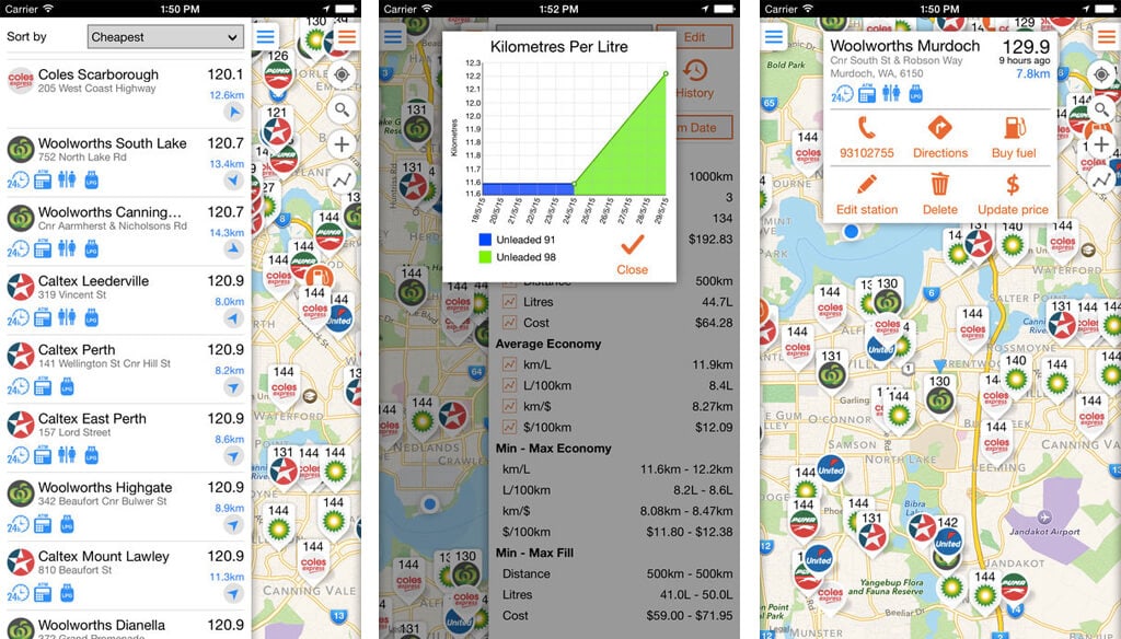 Fuel Map Australia App - Best Free Travel Apps