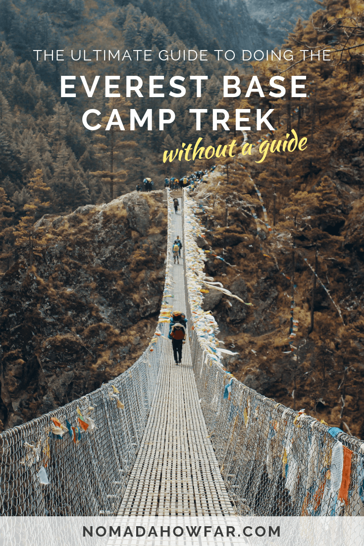 The Everest Base Camp trek in Nepal is possibly one of the world’s best-known hikes, but it’s also known as a really tough one. Most people that do this trek hire a guide and/or porter to support them during this 2-week trek. But having a guide is not necessary to make it to Everest Base Camp and back. Doing it on your own has plenty of benefits and isn’t hard to plan either. We’ll give you all the information you need to know to successfully complete the Everest Base Camp trek without a guide on an affordable way.